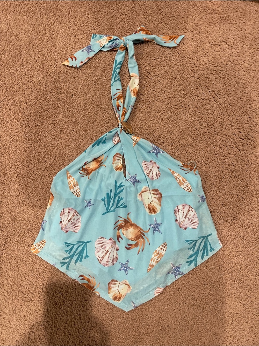 THIRTY THIRTY LA Retro Y2K Beachy Trendy Halter Tank Top